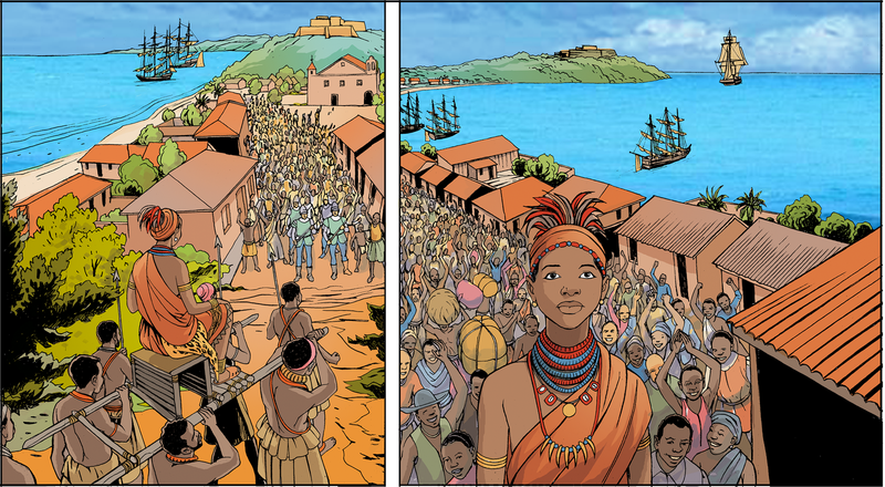 Nzinga, reina de Angola. Wikimedia Commons